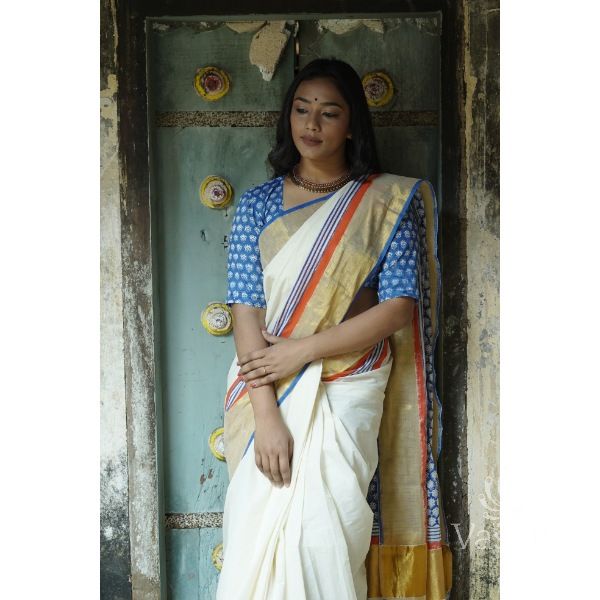 KERALA KASAVU - POO THUMBI - INDIGO