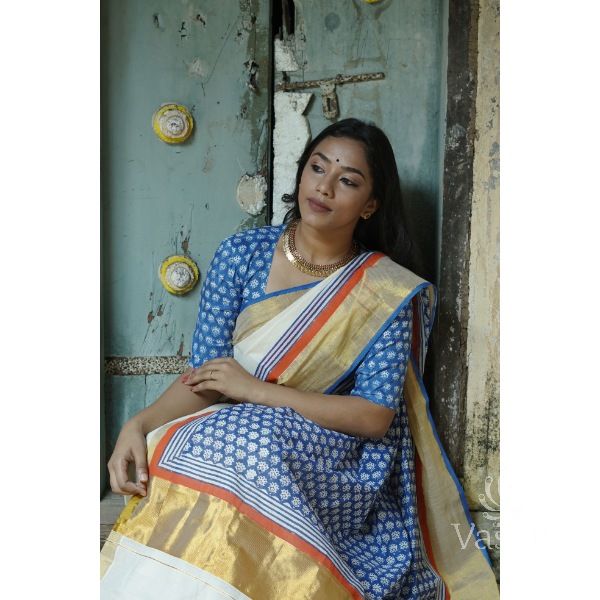 KERALA KASAVU - POO THUMBI - INDIGO