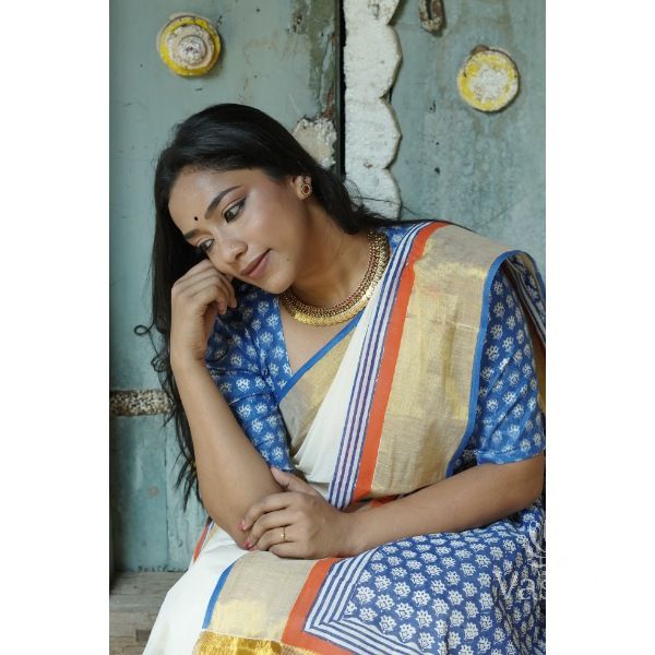 KERALA KASAVU - POO THUMBI - INDIGO