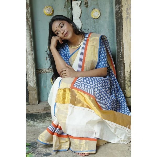 KERALA KASAVU - POO THUMBI - INDIGO