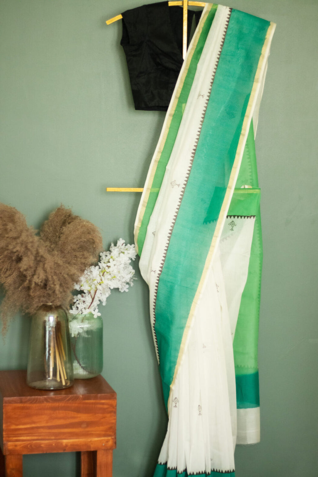 SAREES - CHANERI SILK COTTON - FISH
