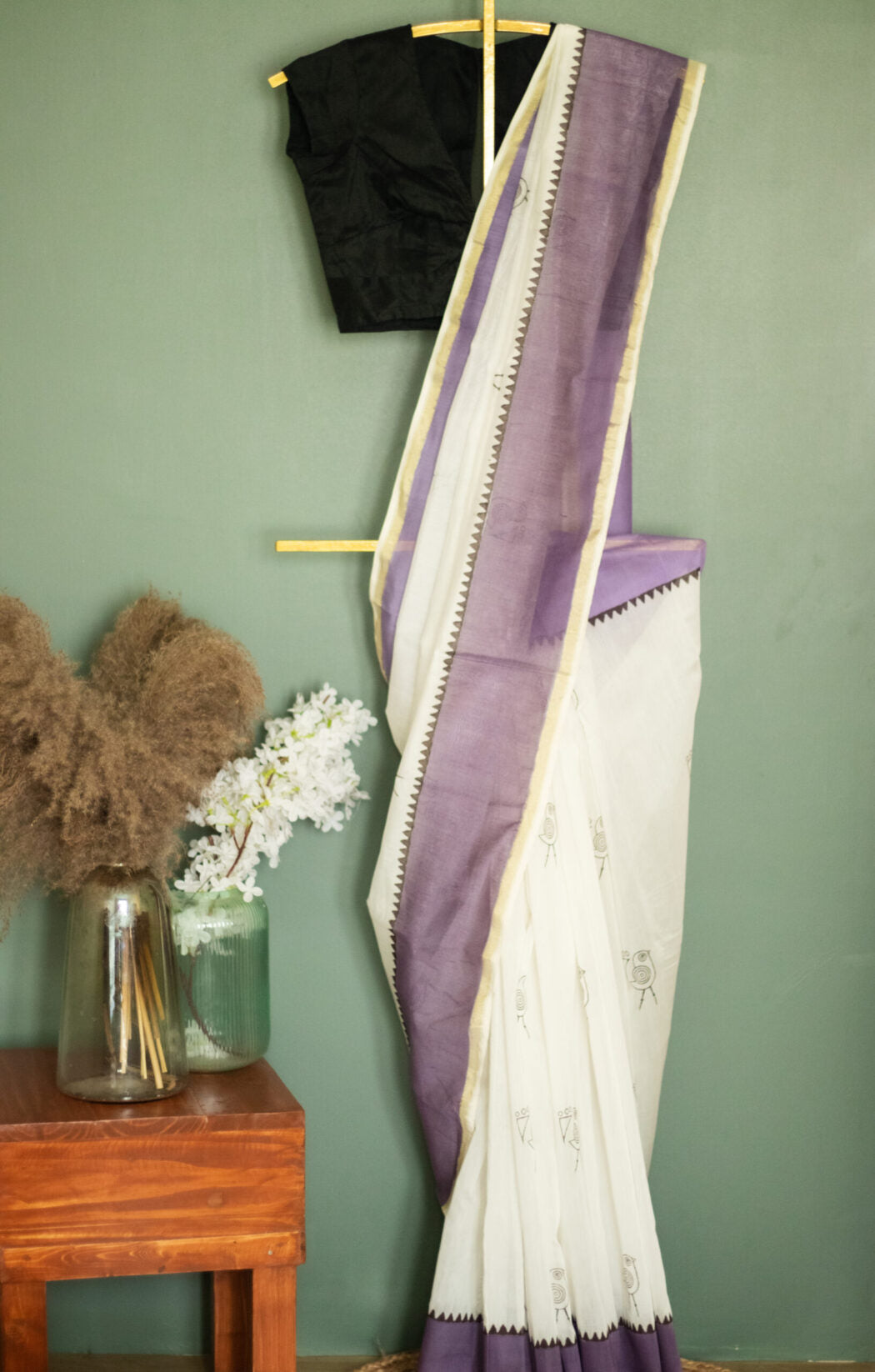 SAREES - CHANDERI SILK COTTON - SPARROW