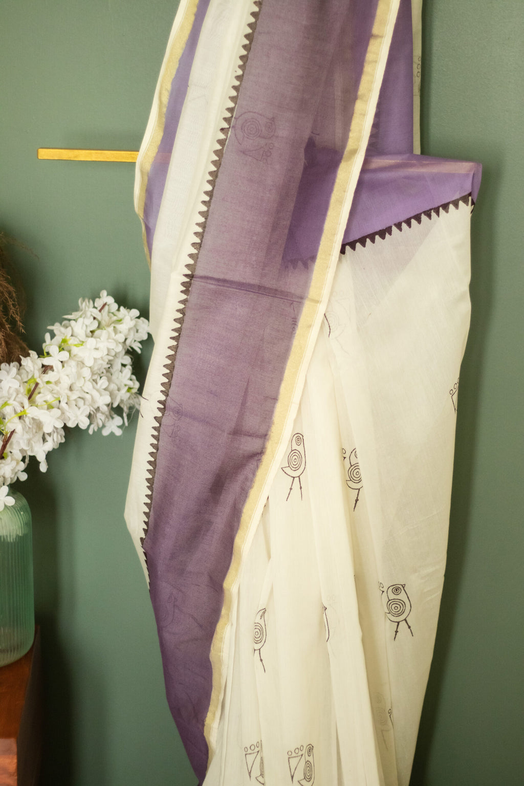 SAREES - CHANDERI SILK COTTON - SPARROW