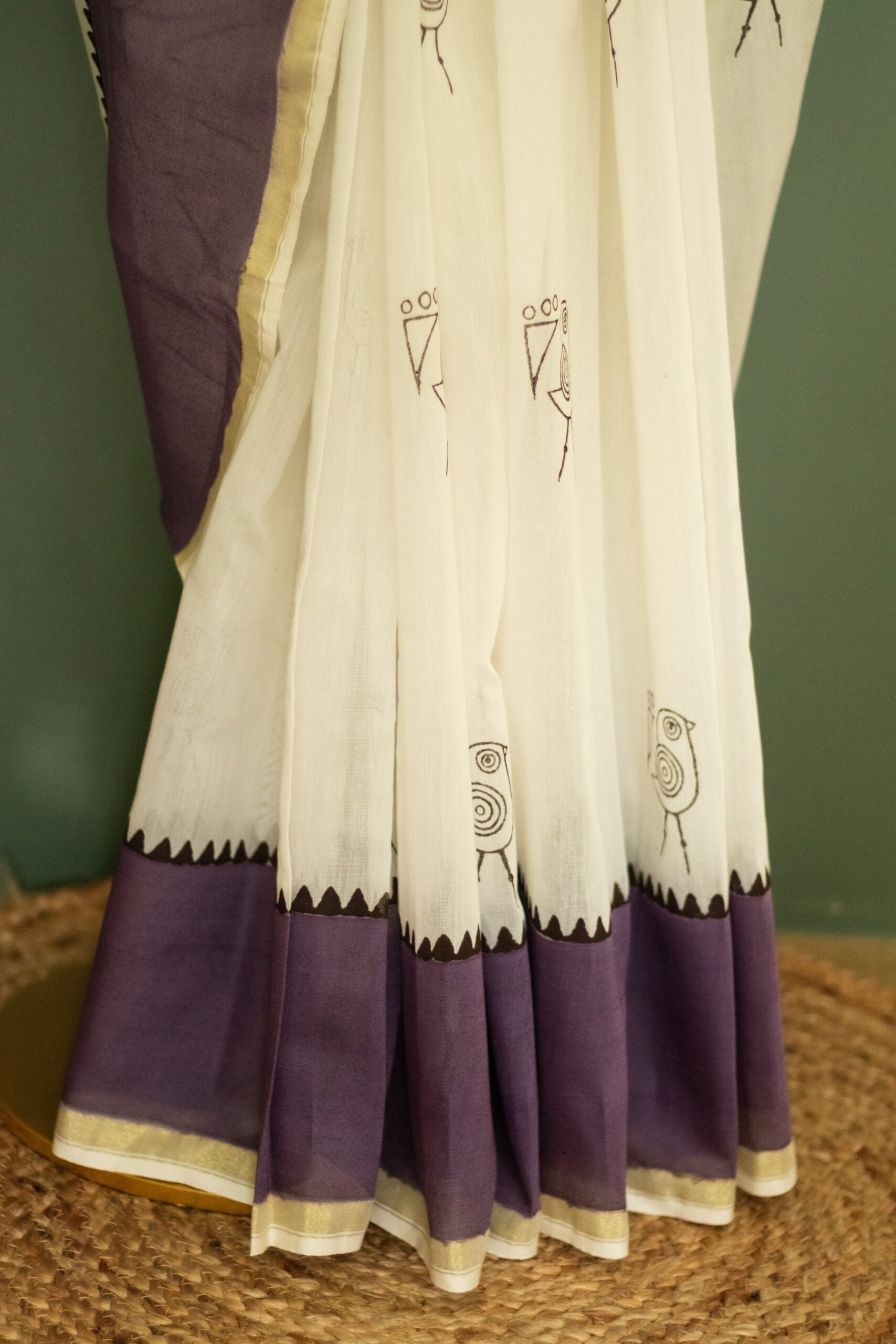 SAREES - CHANDERI SILK COTTON - SPARROW