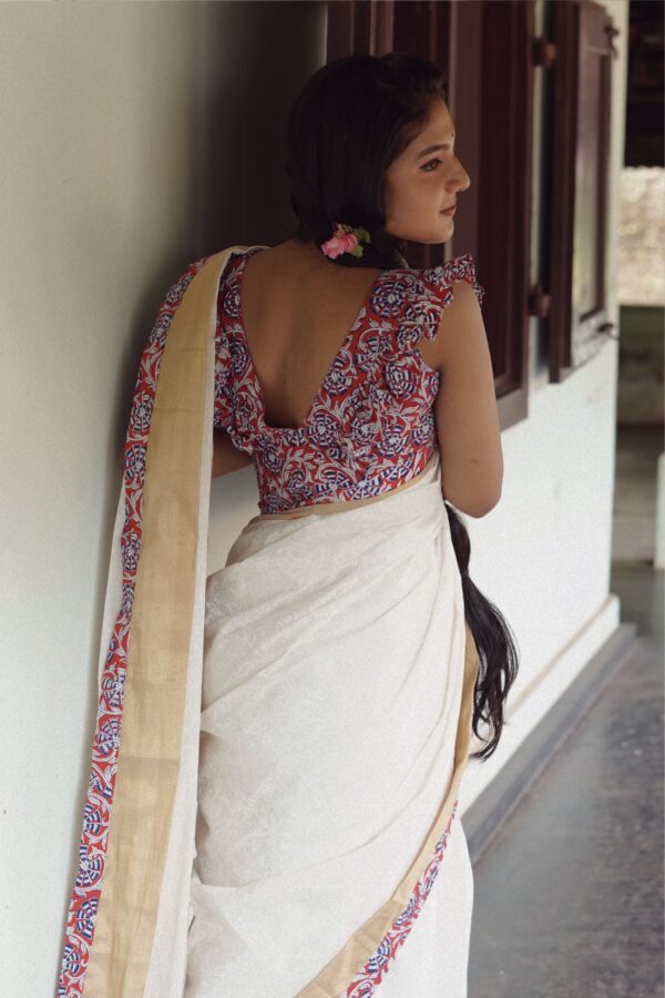 KERALA KASAVU - CHINGARI - FLORAL