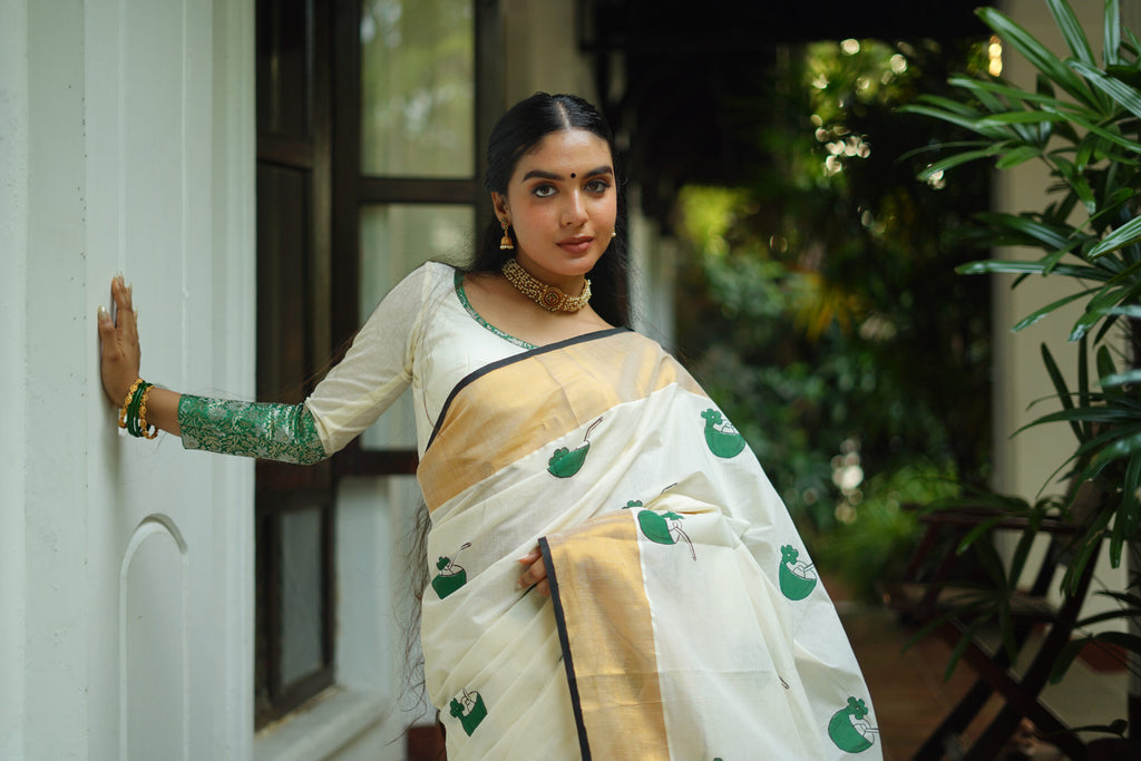 KERALA SAREE - KARIKKU - TENDER COCONUT