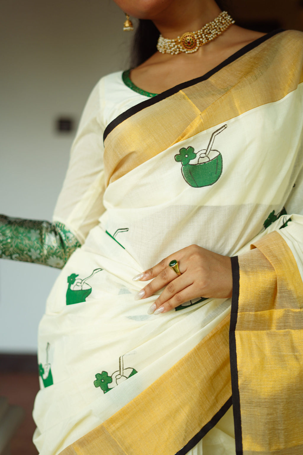 KERALA SAREE - KARIKKU - TENDER COCONUT