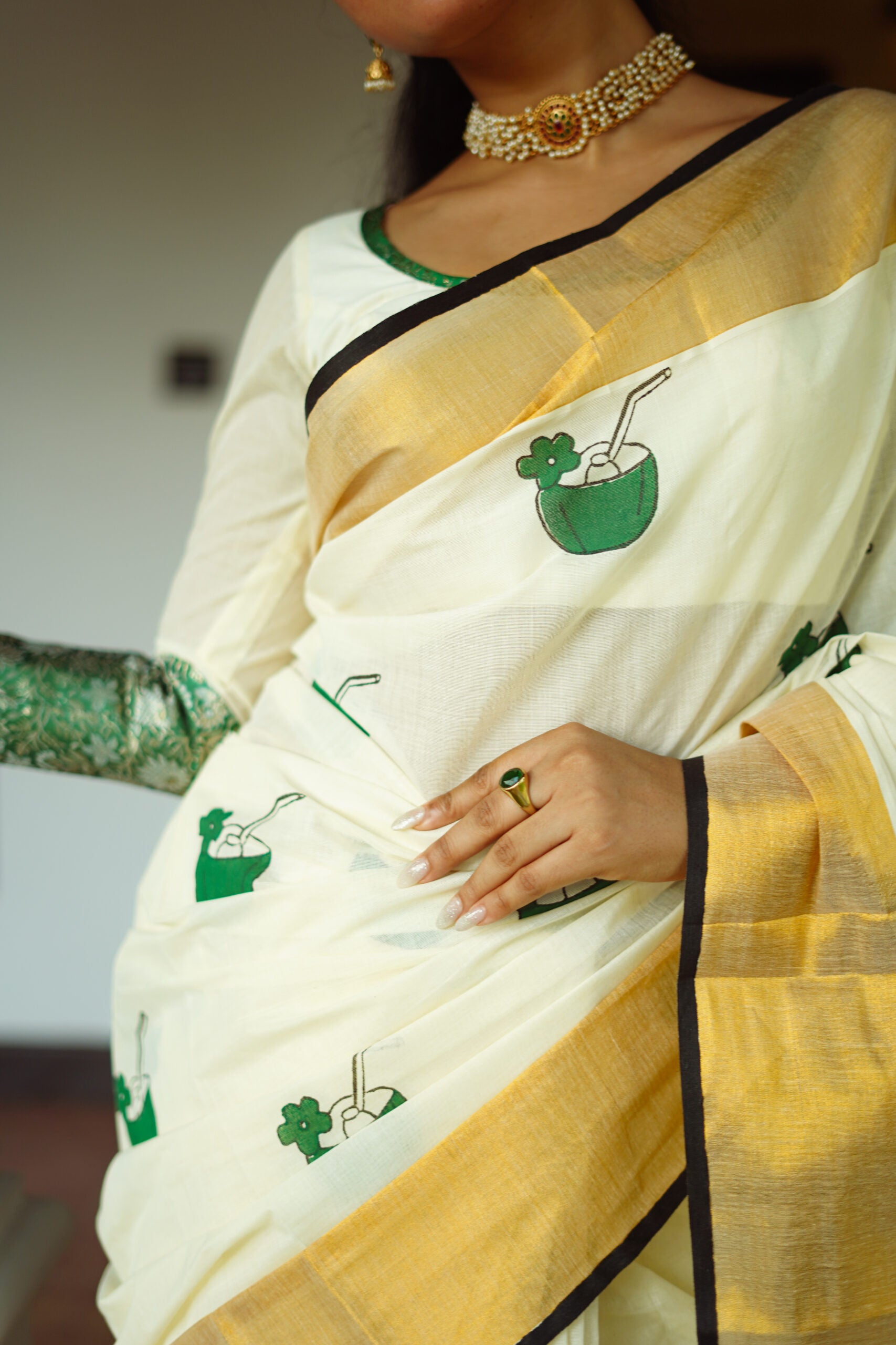 KERALA SAREE - KARIKKU - TENDER COCONUT