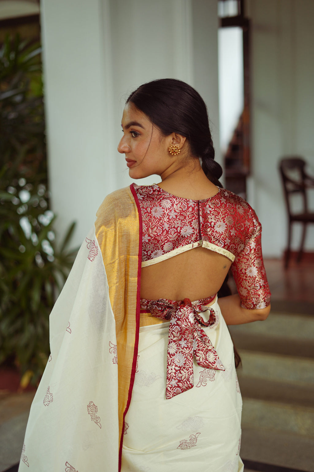 KERALA SAREE -MEENOOTAM - FISH