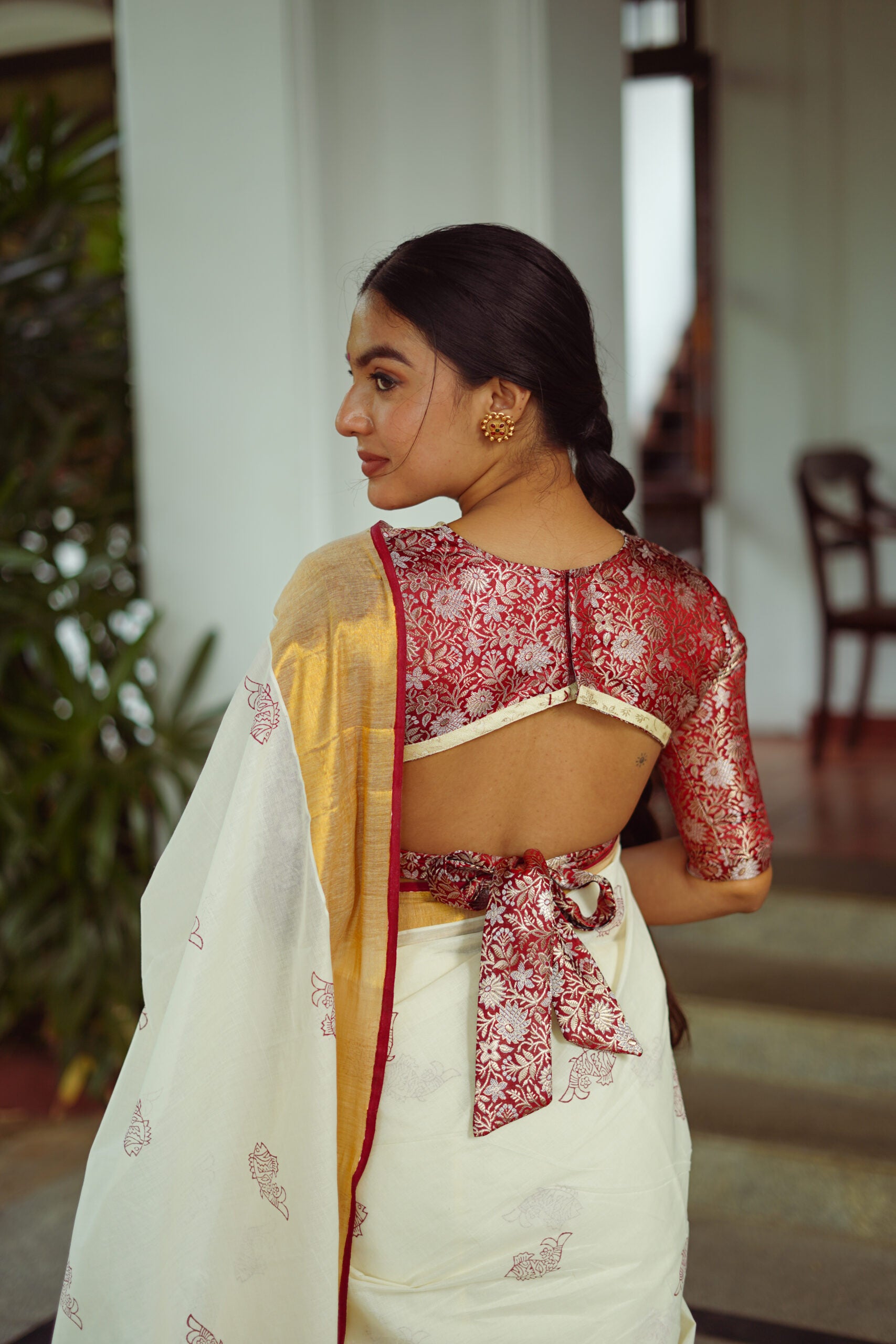 KERALA SAREE -MEENOOTAM - FISH