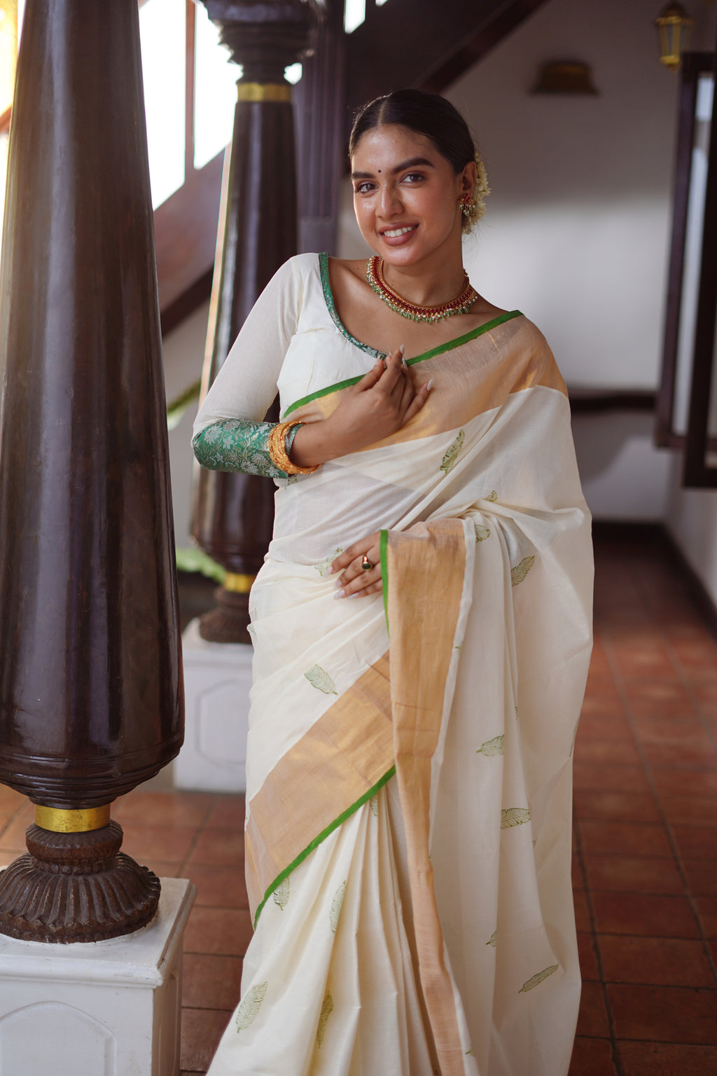 KERALA SAREE -VAZHAYILA - PLAINTAIN LEAF