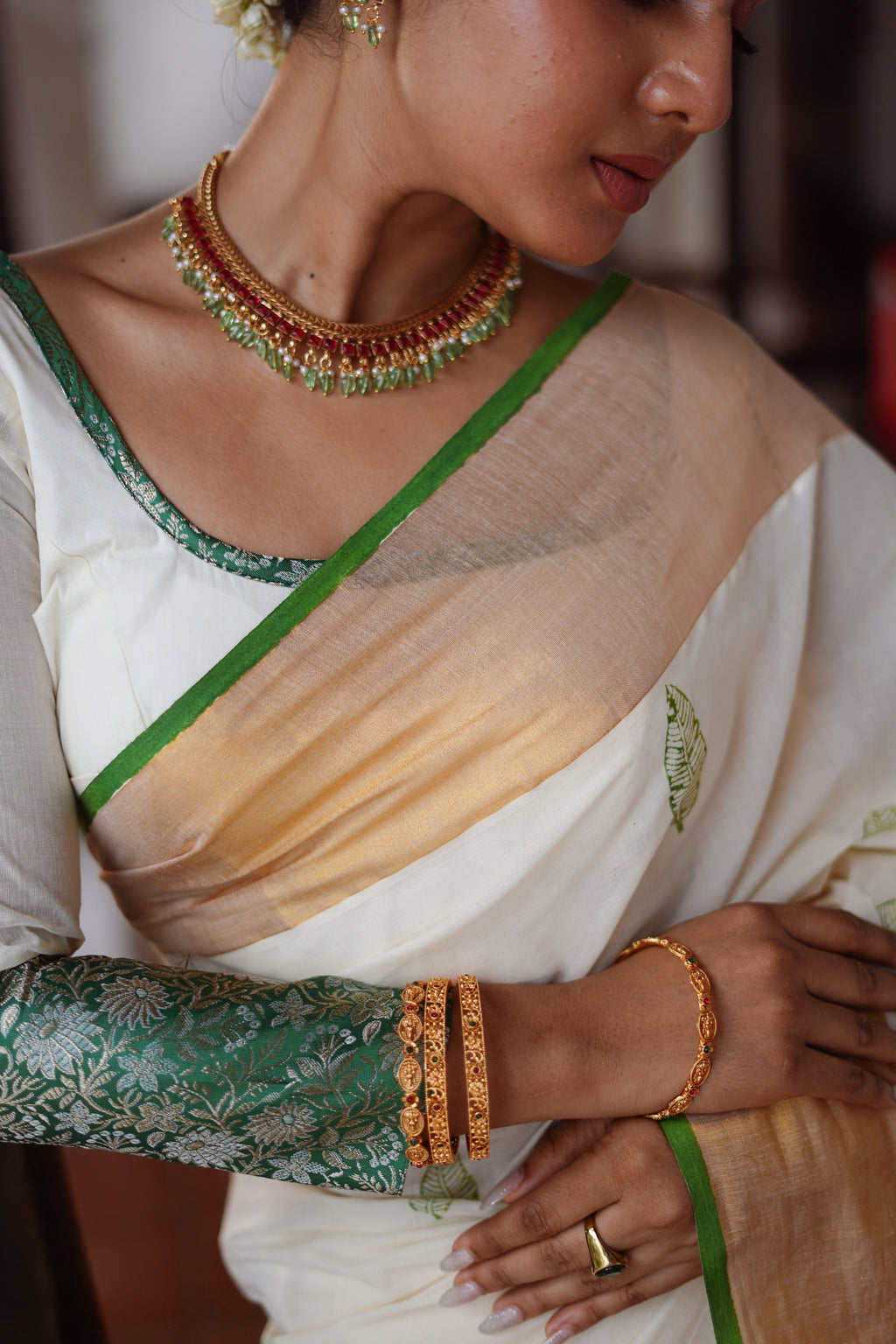 KERALA SAREE -VAZHAYILA - PLAINTAIN LEAF