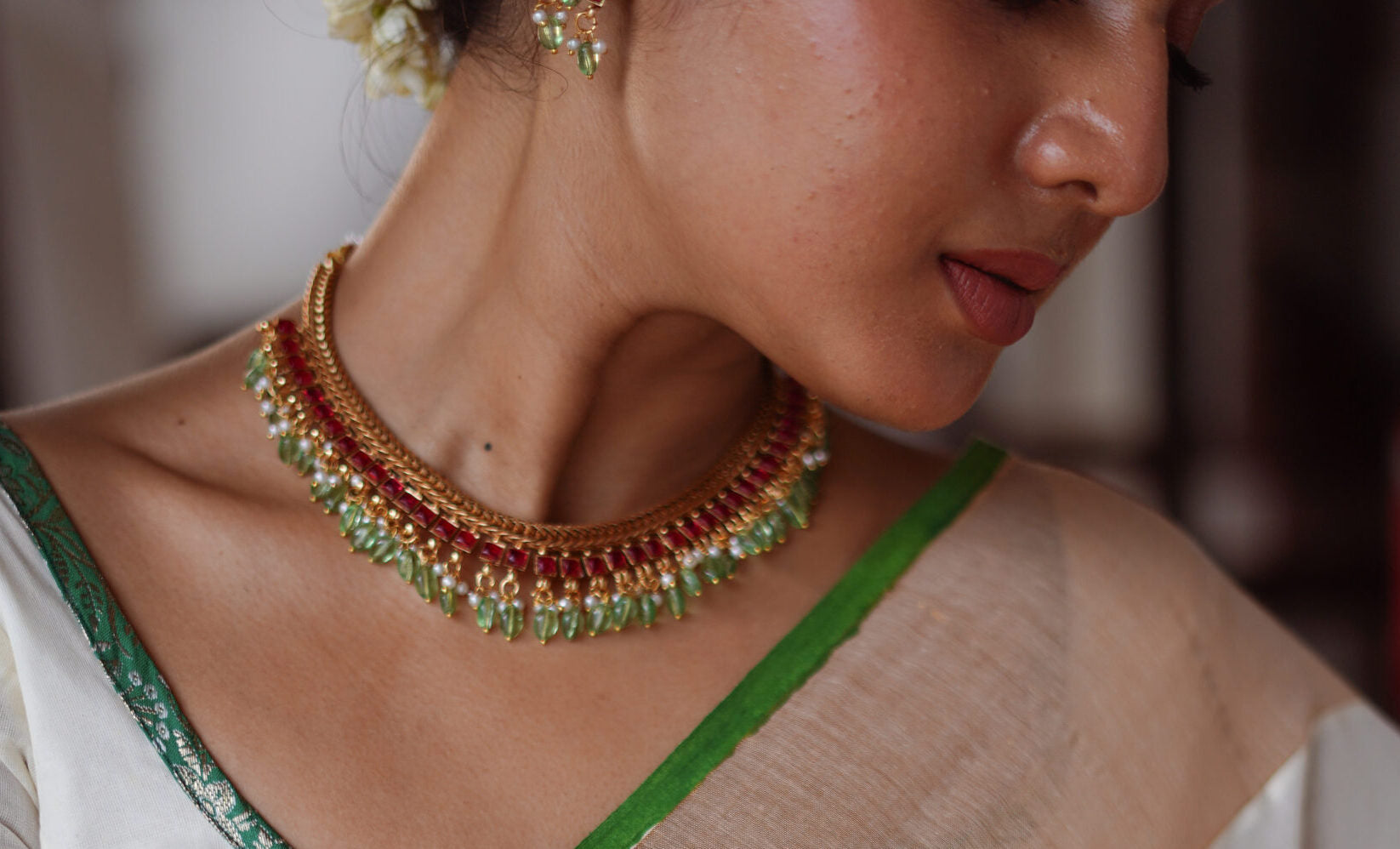 NECKLACE SET - TURQUOISE DROPLETS