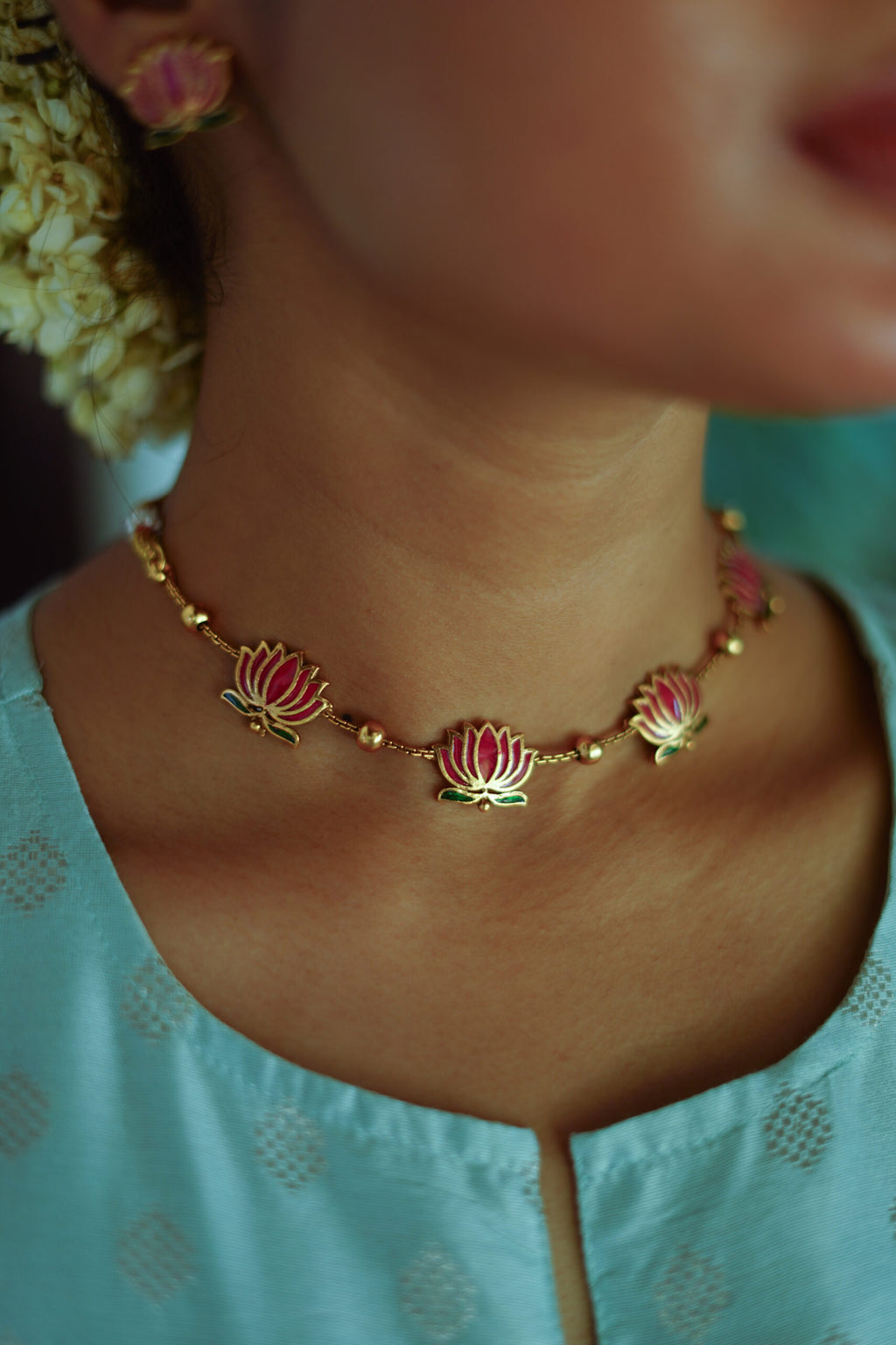 NECKLACE SET - THAMAARA - LOTUS