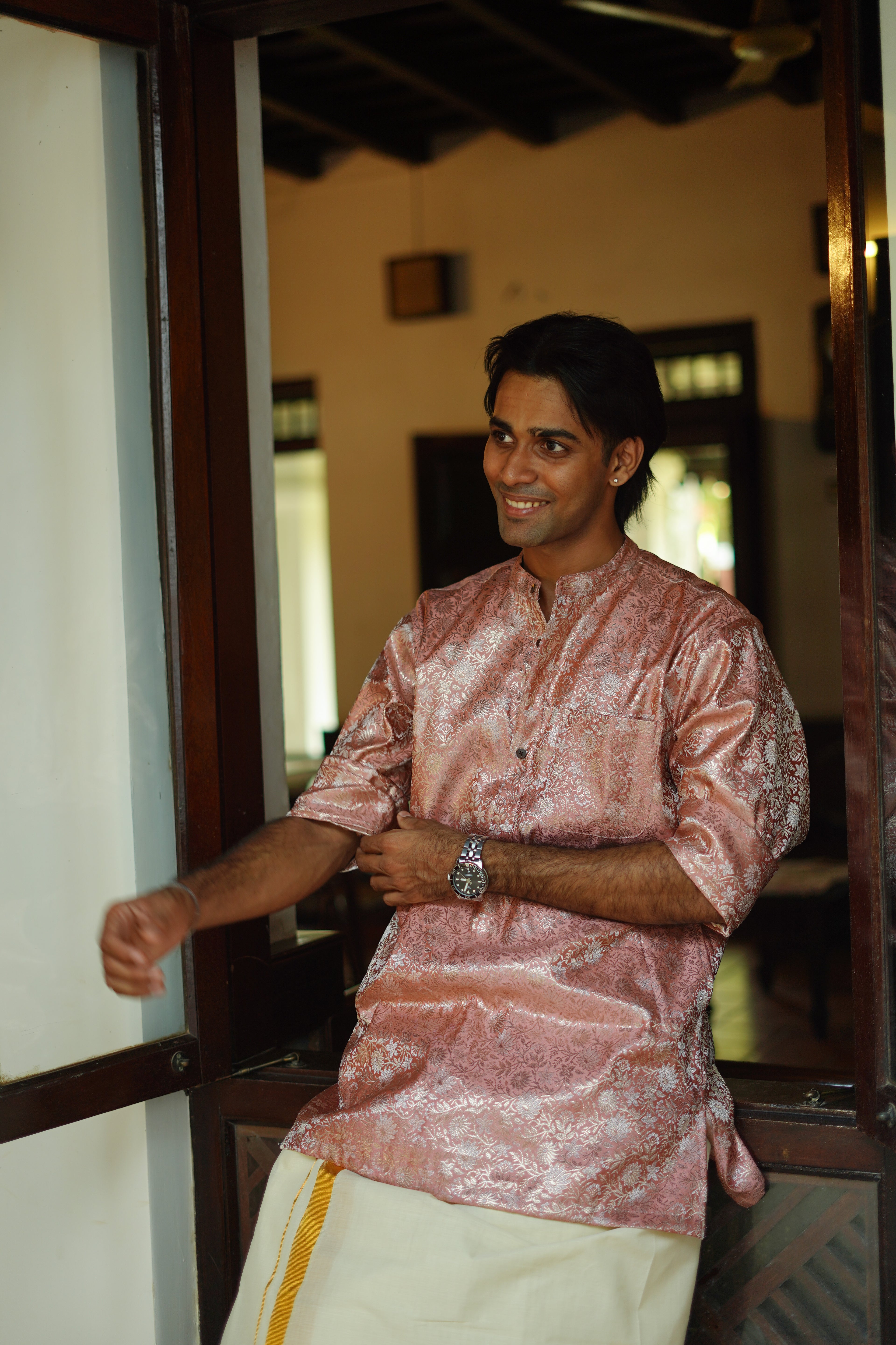 SHORT KURTA BENARAS BROCADE
