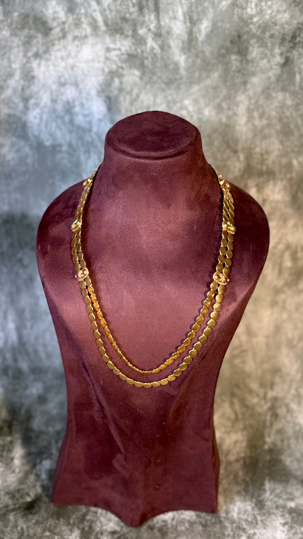 NECKLACE SET - PONNUSE - TWO LAYER KAASUMALAI