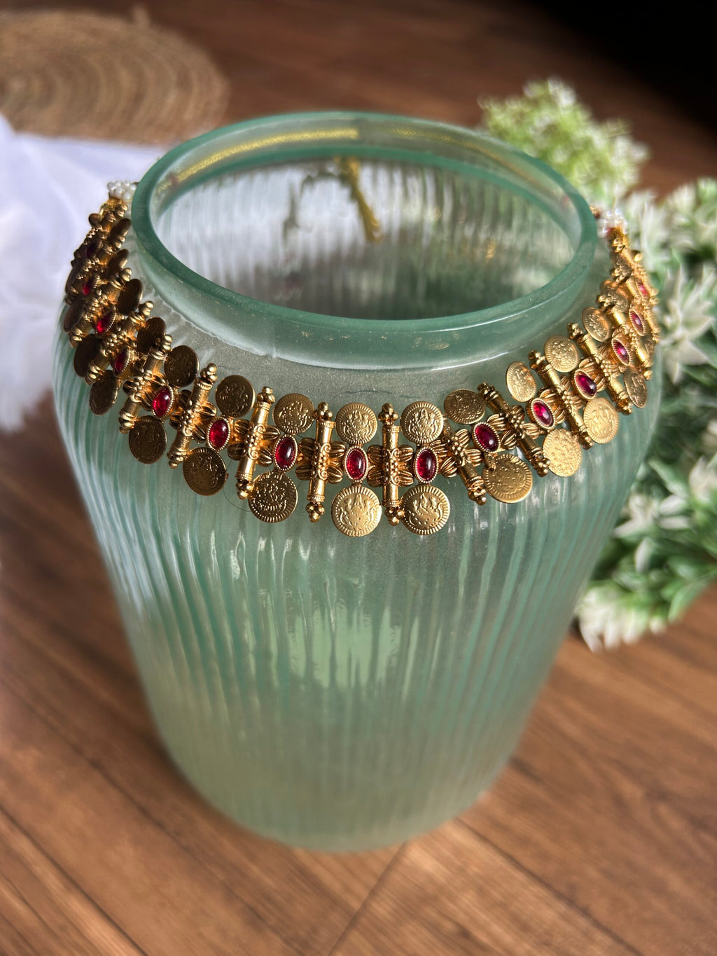 PONNUSE – NECKLACE SET - KAASU GREEN