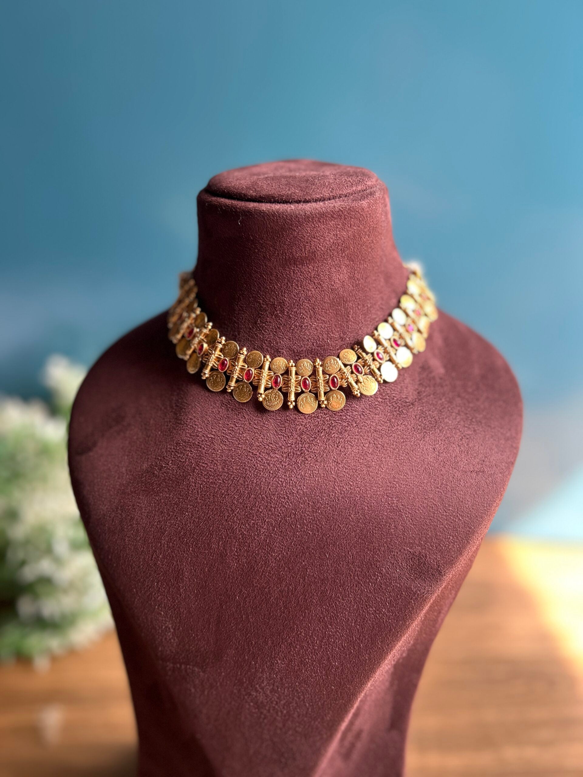 PONNUSE – NECKLACE SET - KAASU GREEN