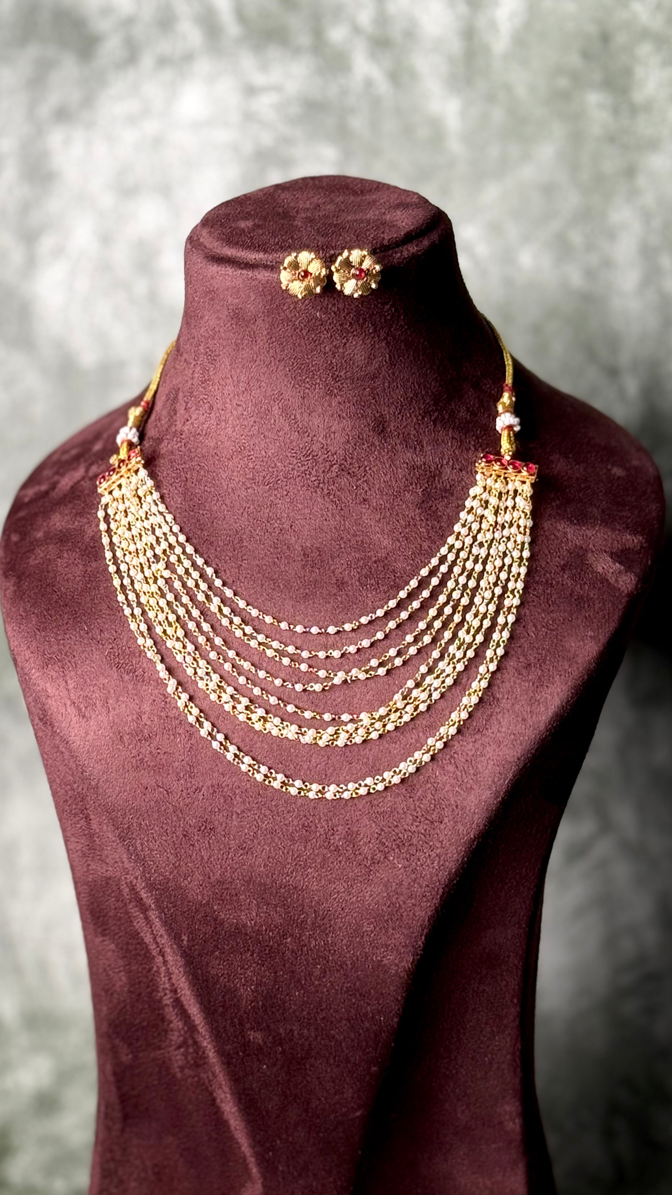 NECKLACE SET - PEARL LAYERS