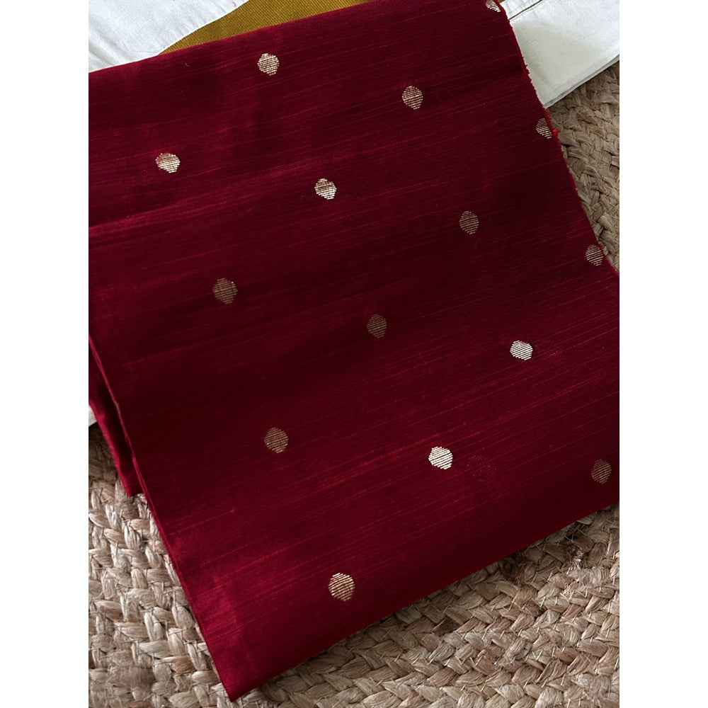 KERALA KASAVI - SET MUNDU - MAROON