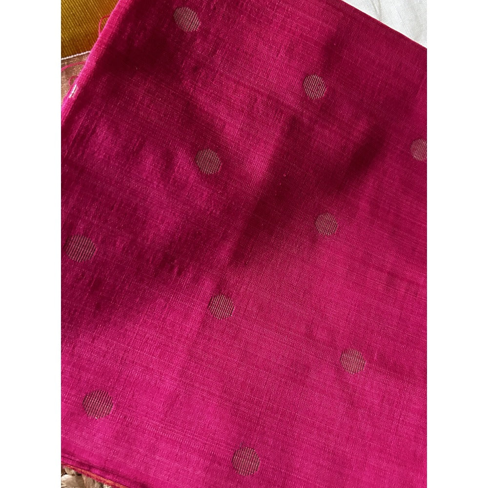 KERALA KASAVU - SET MUNDU - PINK