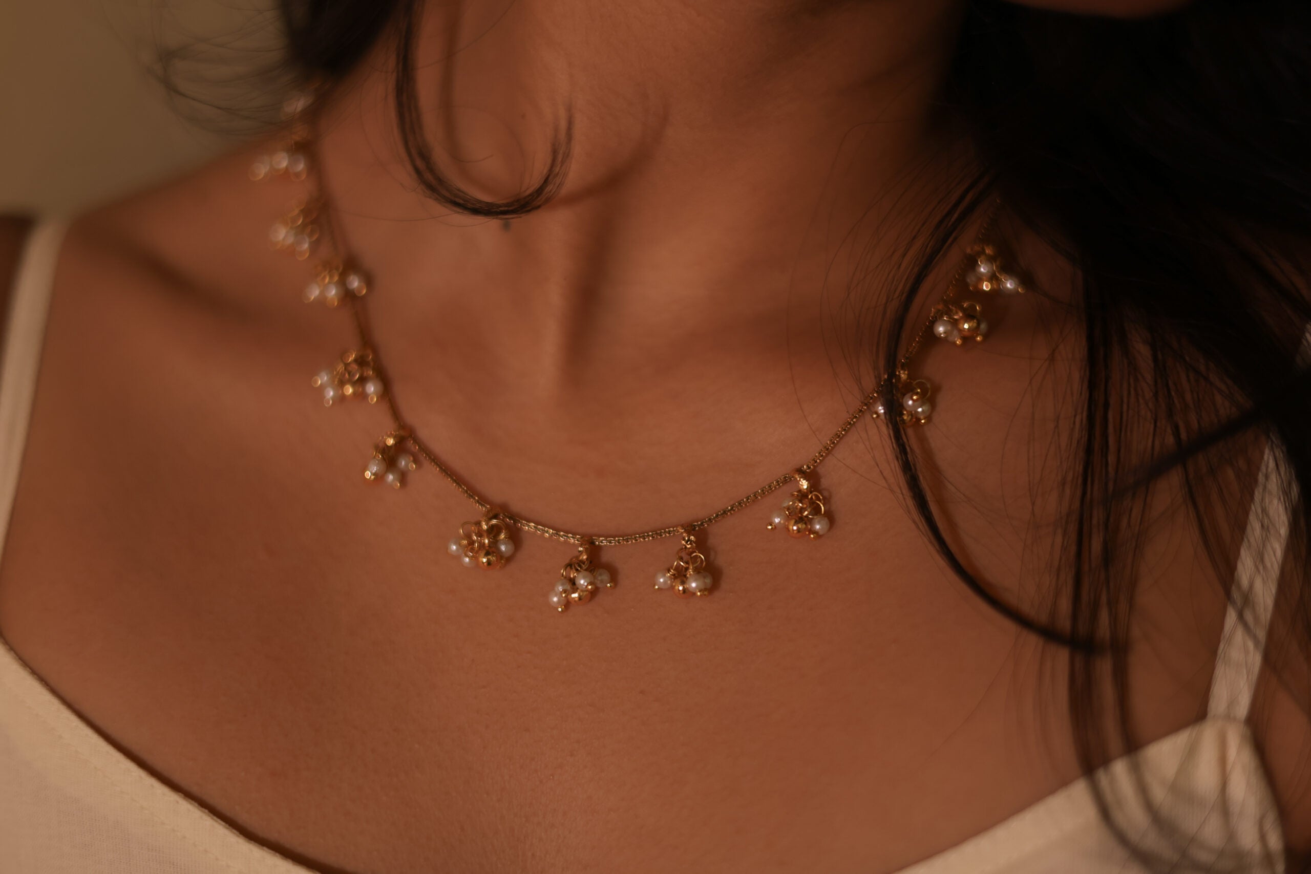 PONNUSE – JEWELLERY - PEARL SINGLE LAYER