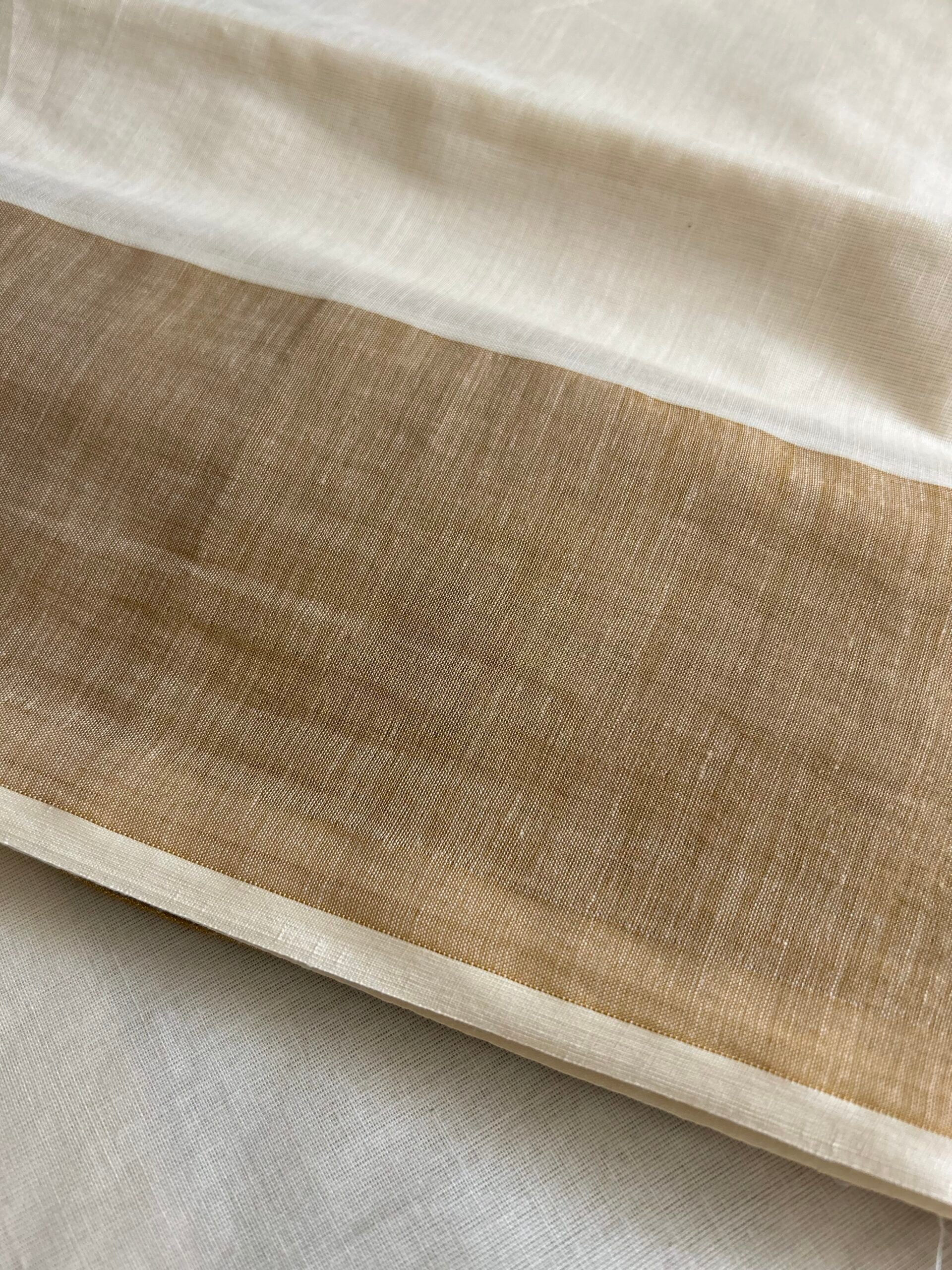 SAREES - KASAVU PLAIN GOLD