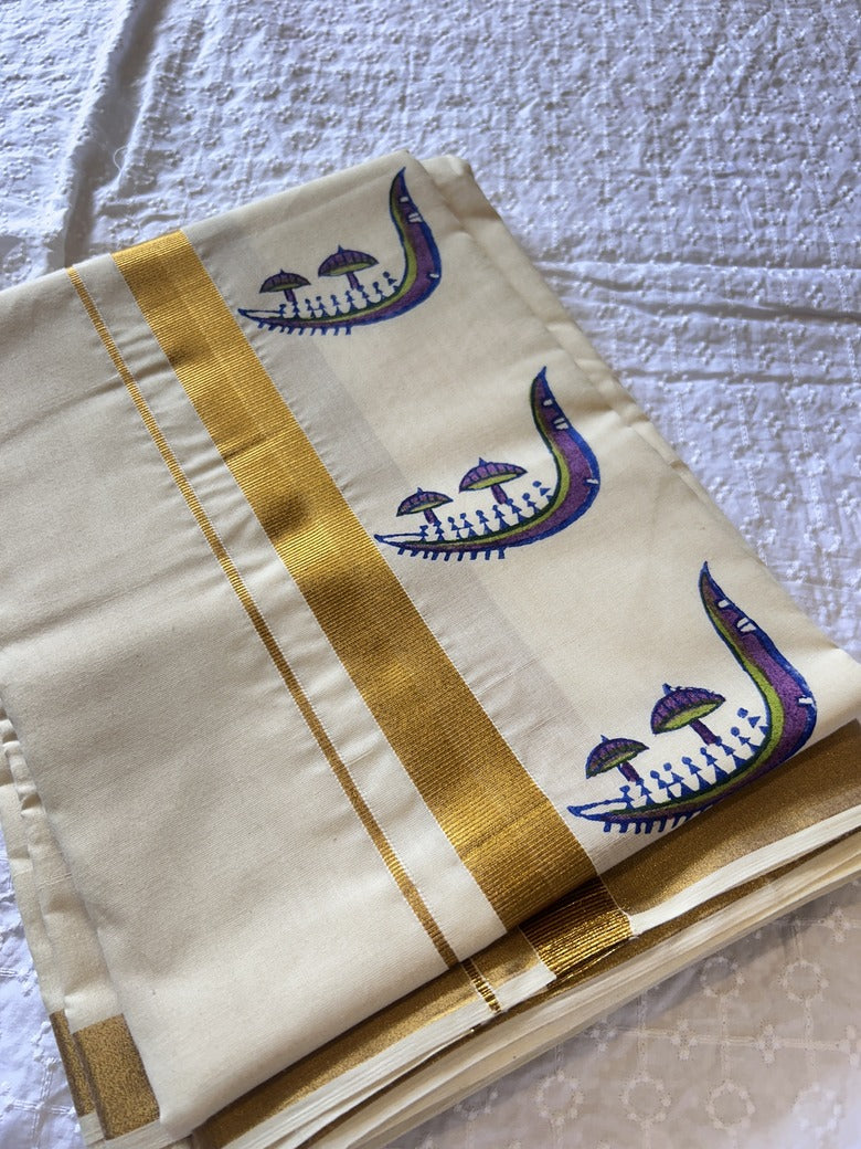 MUNDU /DHOTI - KETTUVELLAM - BOAT RACE