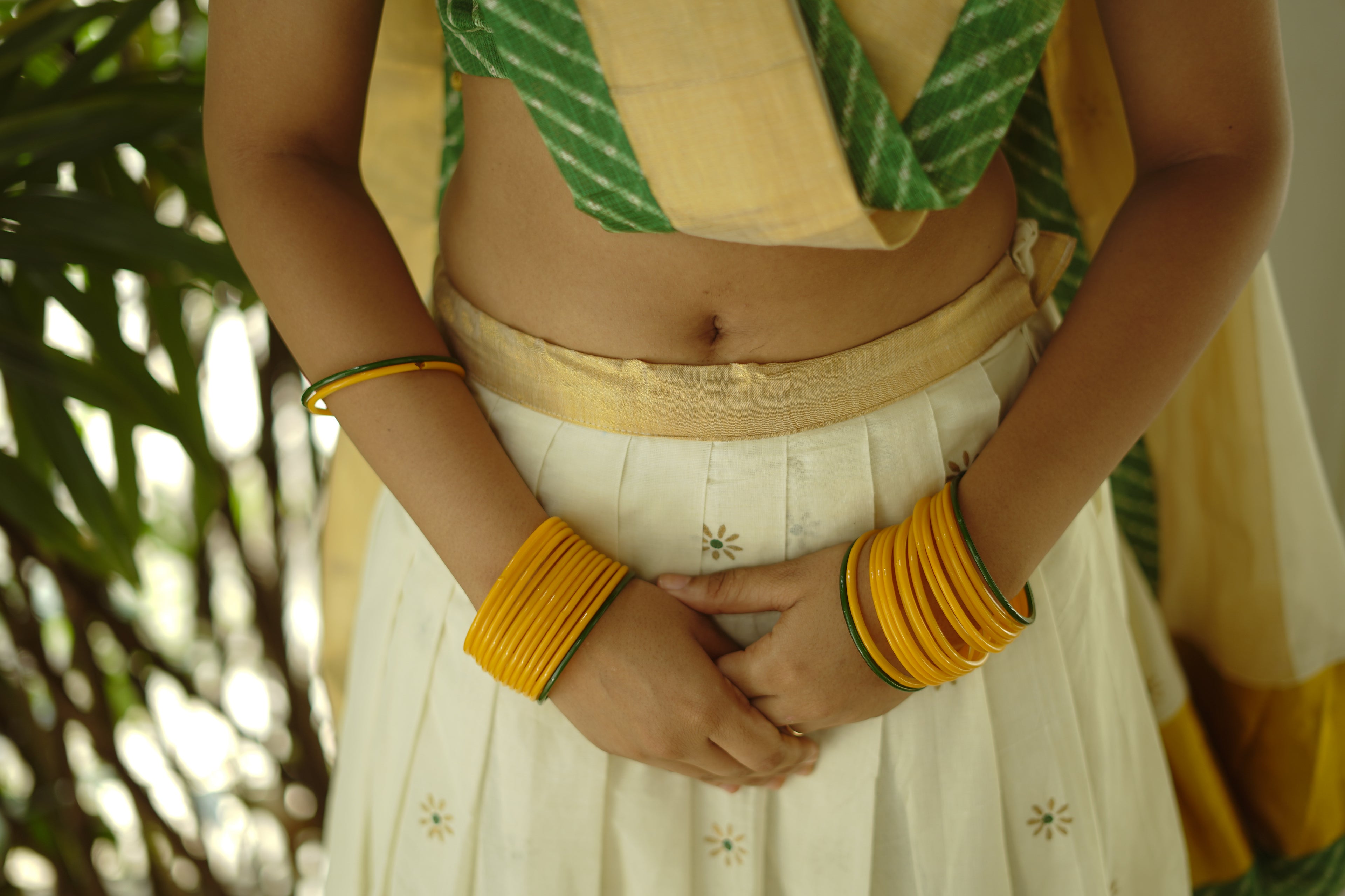 KERALA KASAVU - LEHRIYA GREEN