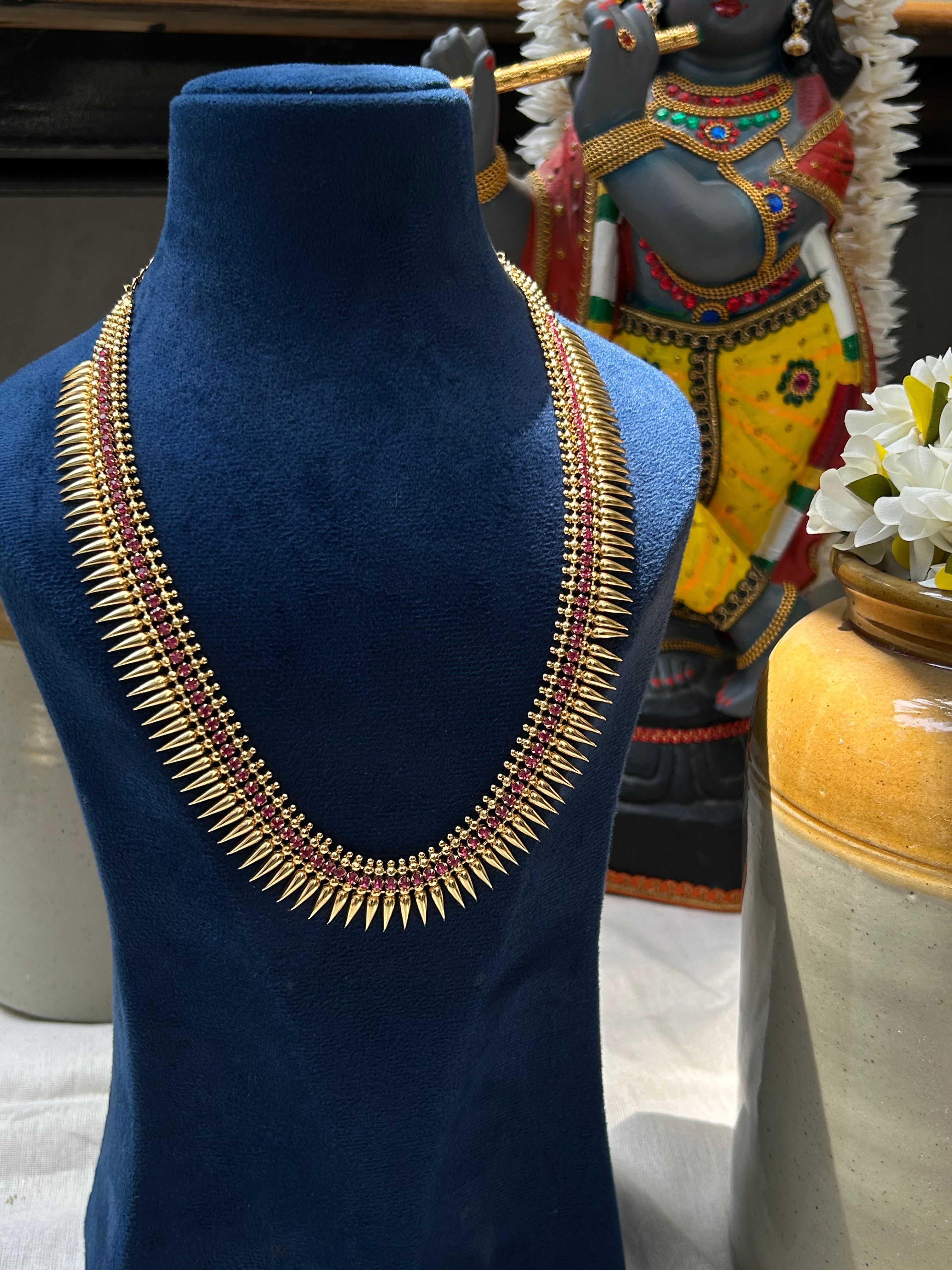 NECKLACE - ANSWARAM - MULLAMOTTU PINK