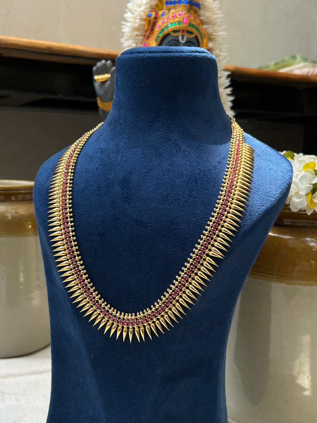 NECKLACE - ANSWARAM - MULLAMOTTU PINK