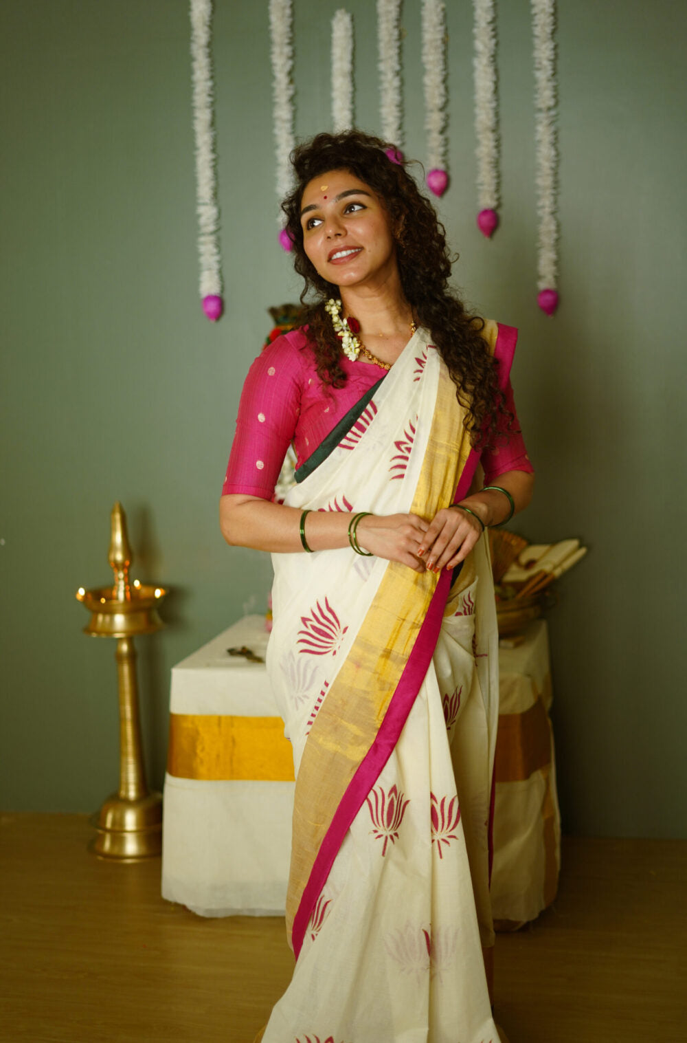 KERALA KASAVU - THAMARA PINK