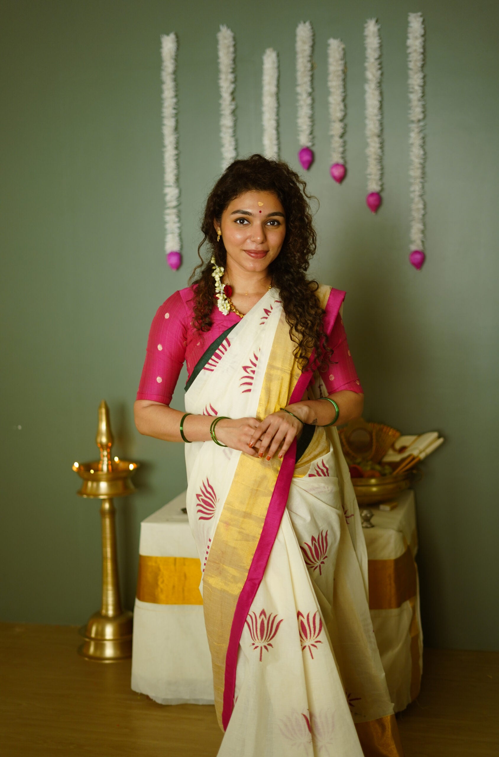 KERALA KASAVU - THAMARA PINK