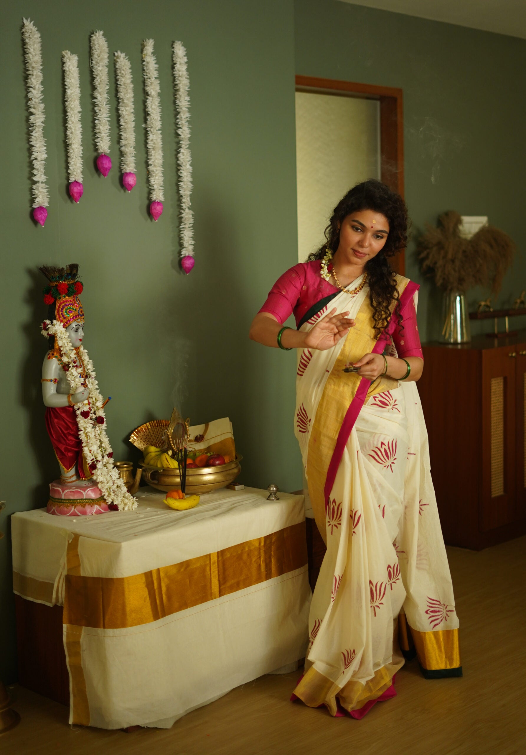 KERALA KASAVU - THAMARA PINK