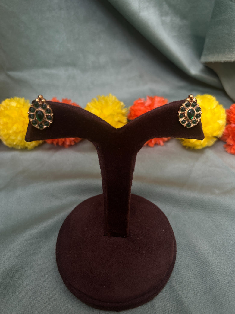 Varsha- Floral Green Necklace