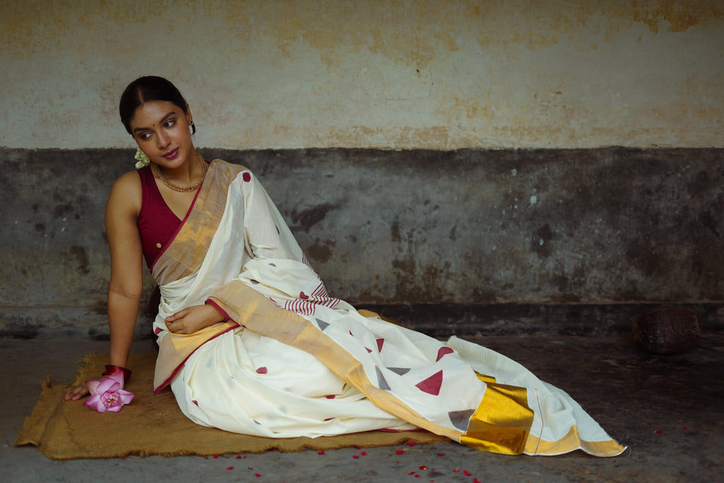 KERALA SAREE - GEOMETRIC
