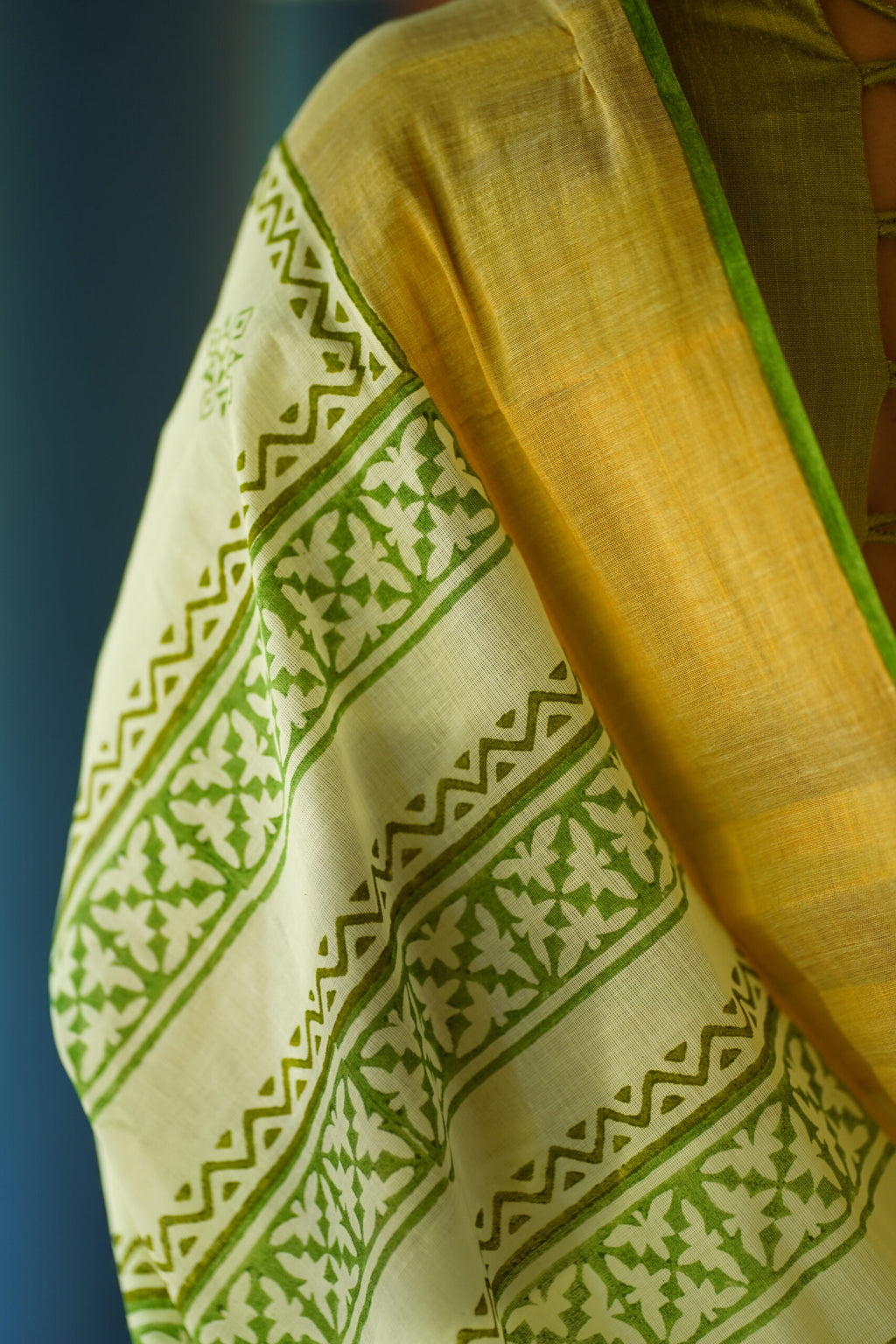 KERALA SAREE - RANGOLI GREEN