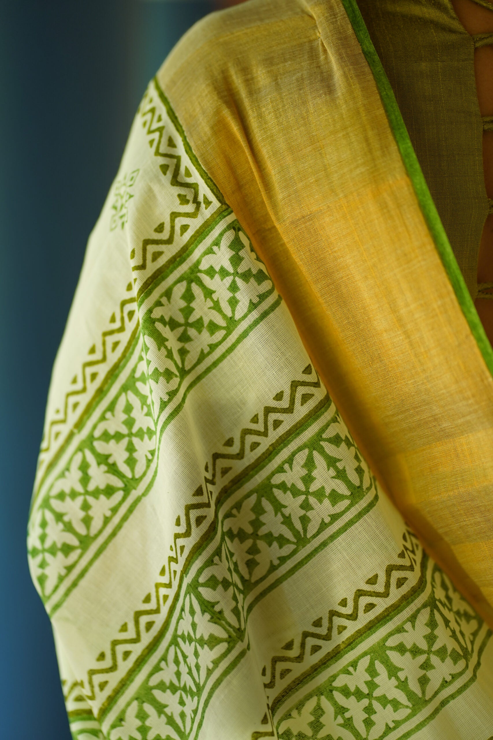KERALA SAREE - RANGOLI GREEN