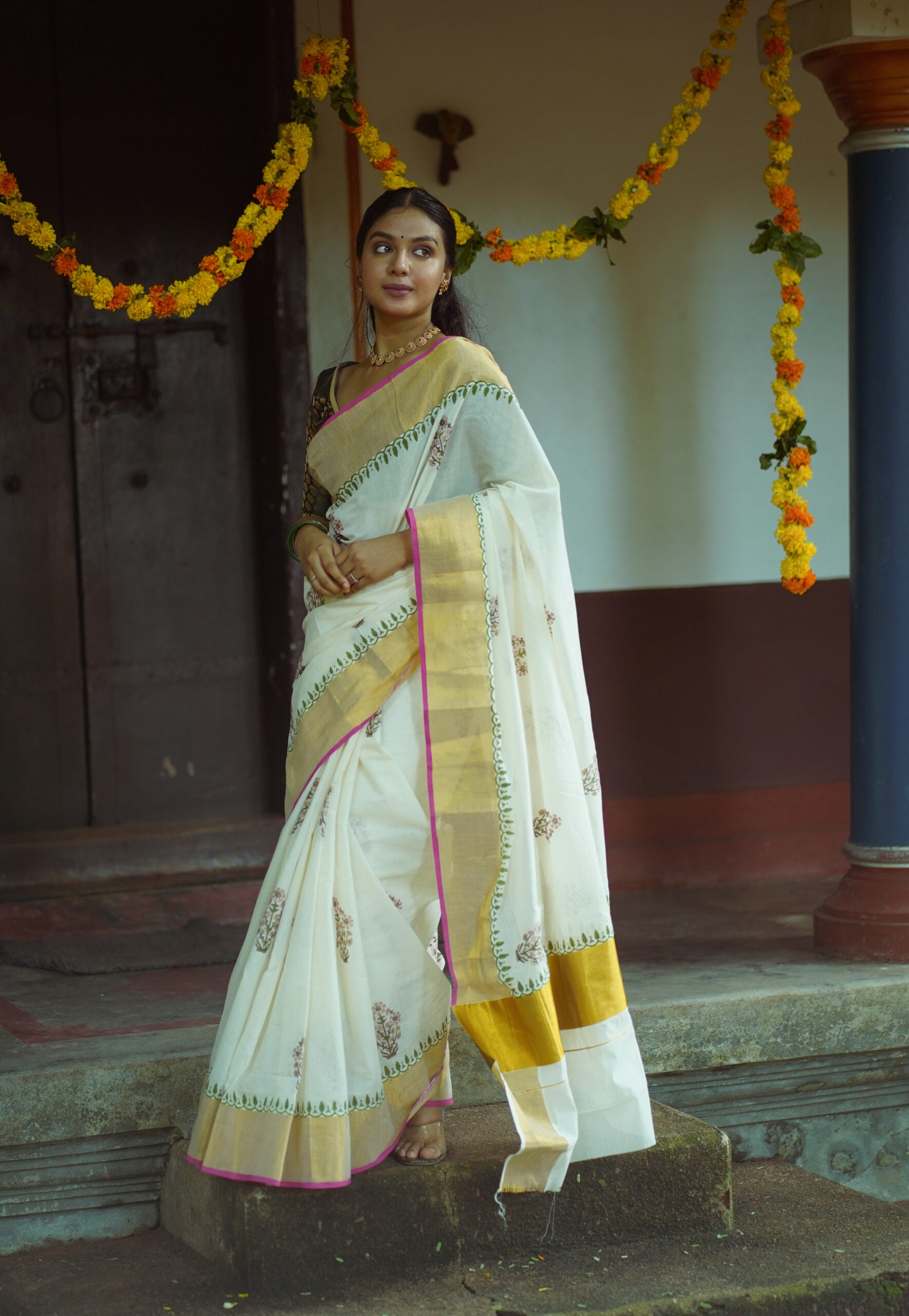 KERALA SAREE - FLOWER