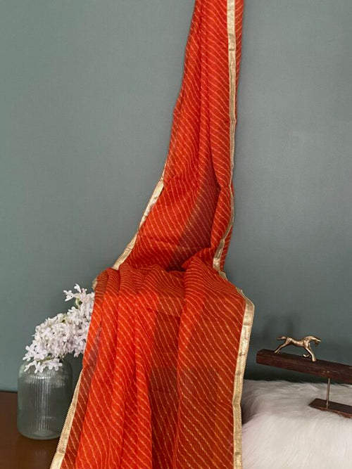 DUPATTA - KOTA LEHRIYA- ORANGE