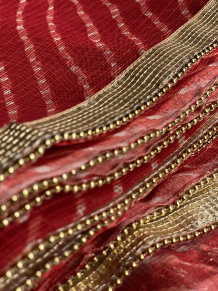 DUPATTA - KOTA LEHRIYA - RED