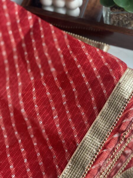 DUPATTA - KOTA LEHRIYA - RED