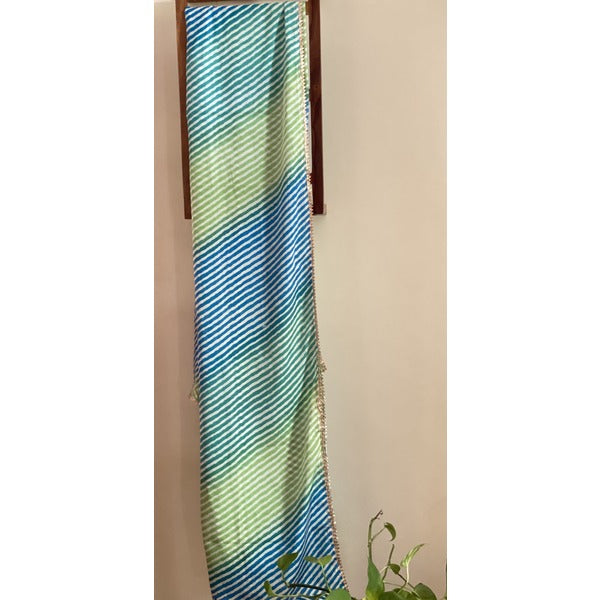 DUPATTA - LEHRIYA CHINON - BLUE