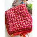 DUPATTA - BANDHINI -  FUSCHIA PINK