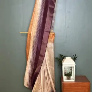 THARIGAI – AN ODE TO TEMPLE BORDER – DARK MAROON AND GOLD