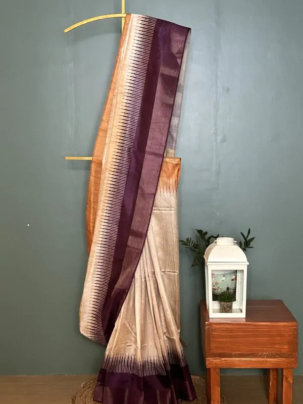 THARIGAI – AN ODE TO TEMPLE BORDER – DARK MAROON AND GOLD